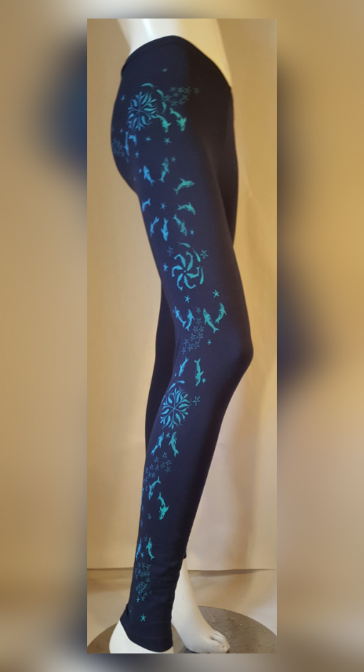Whales Navy Blue And Green - Image 4