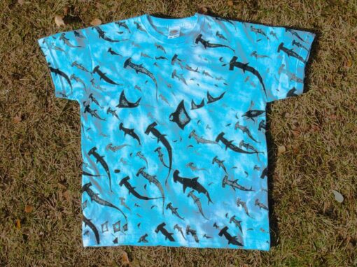 kids sharks tie die