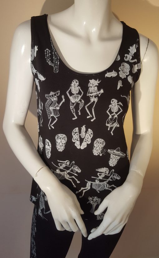 Day of the Dead Black Vest
