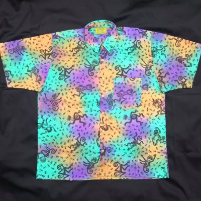 Hand Printed Zimbabalooba Short Sleeve Shirt