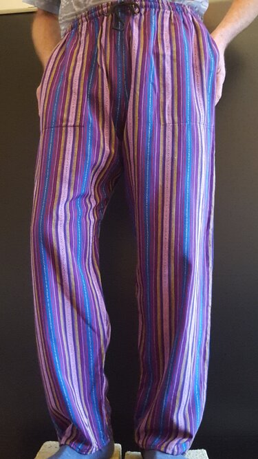 Hand Woven Trousers Purple