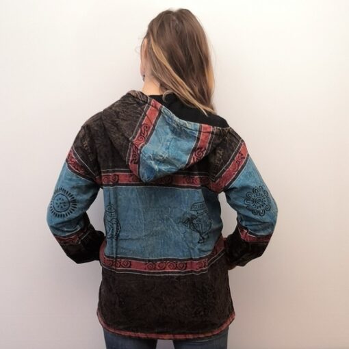 stonewashed jacket turquoise