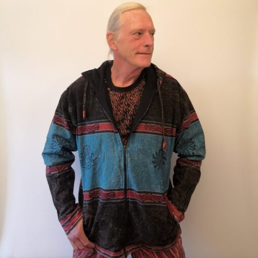stonewashed jacket turquoise