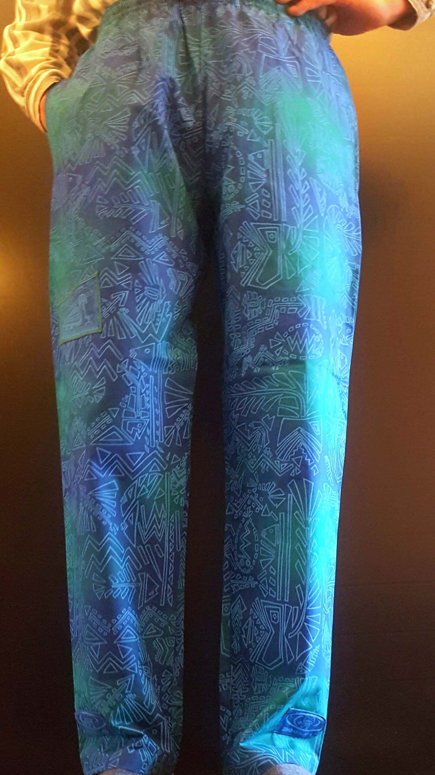 Geo Fish Blue Green Sky