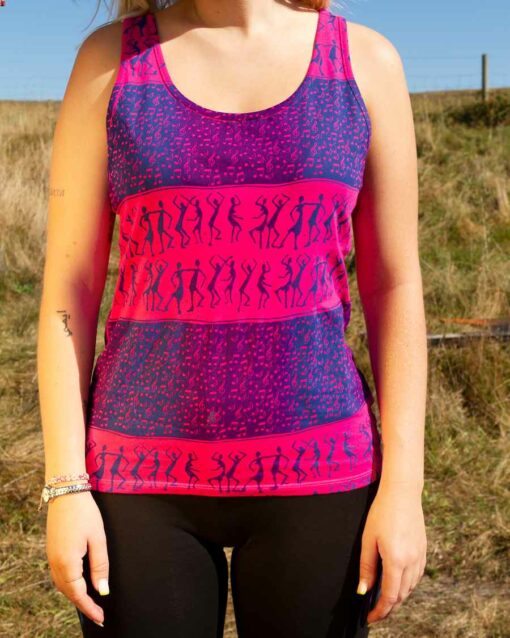 Music & Dance Womens Vest (Hot Pink)