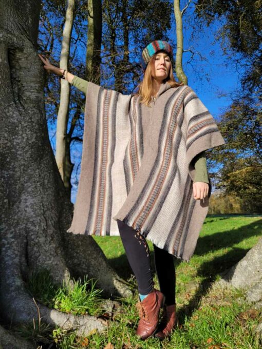 Llama Brown Poncho