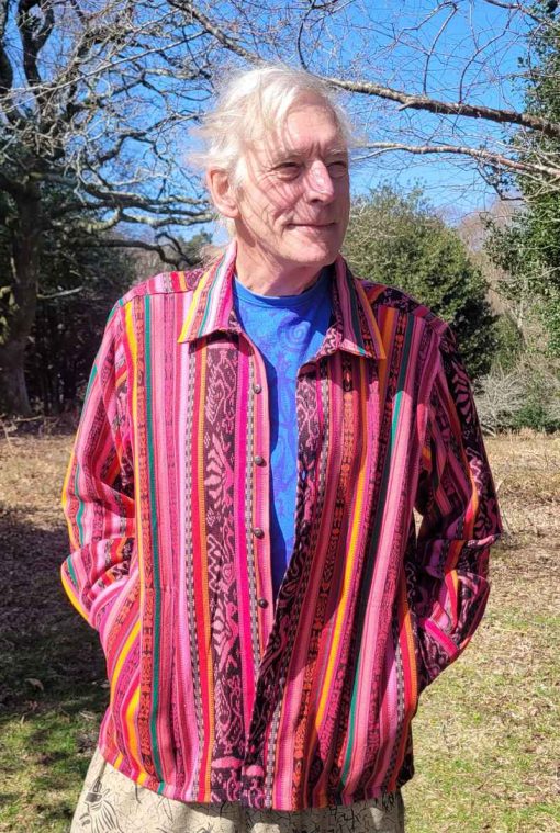 Hand dyed, woven and sewn ikat/jaspe Jackets - Large