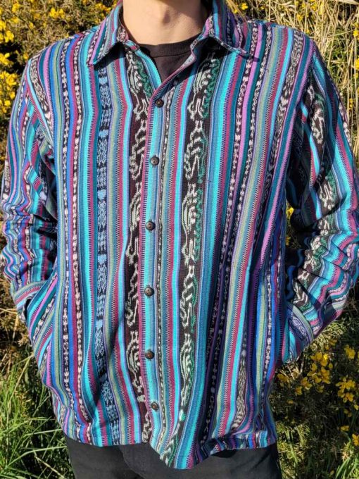 Hand dyed, woven and sewn ikat/jaspe Jackets - Medium