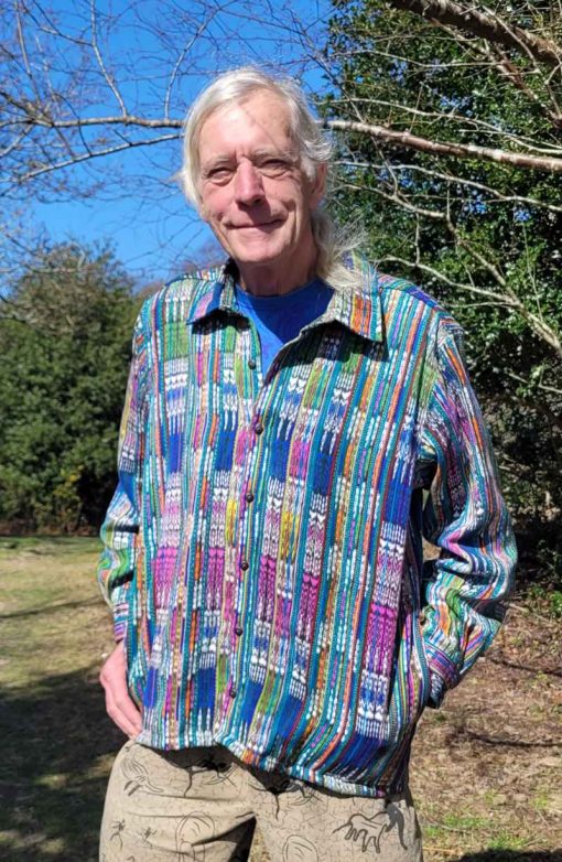 Hand dyed, woven and sewn ikat/jaspe Jackets - Large - Image 2