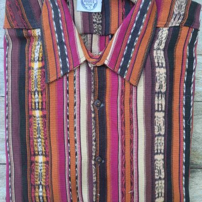 Hand dyed, woven and sewn ikat/jaspe Jackets - XL size