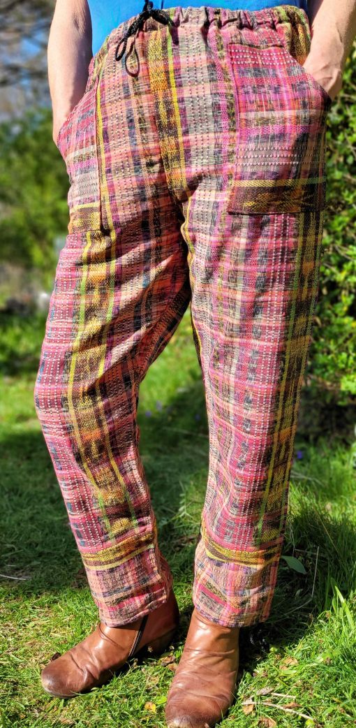 Pink Yellow blend ikat - Small