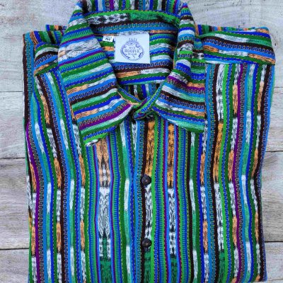 Hand dyed, woven and sewn ikat/jaspe Jackets - Medium