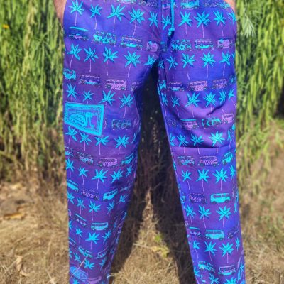 Palms and Campervans - Blue/Purple - Medium