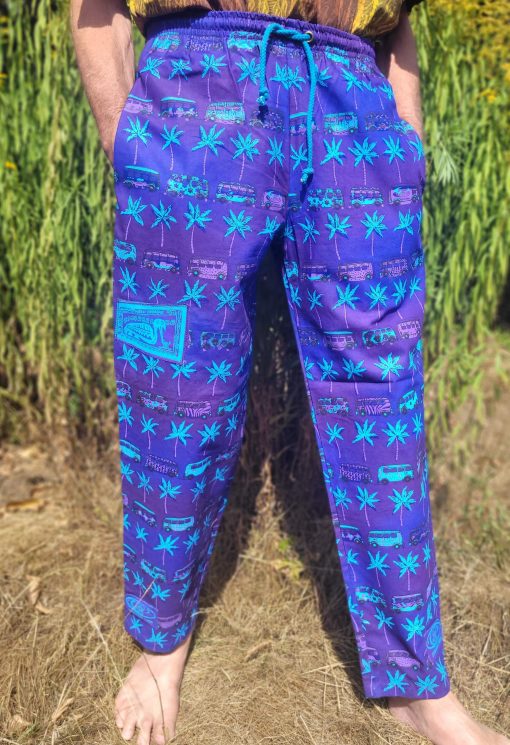 Palms and Campervans - Blue/Purple - Medium