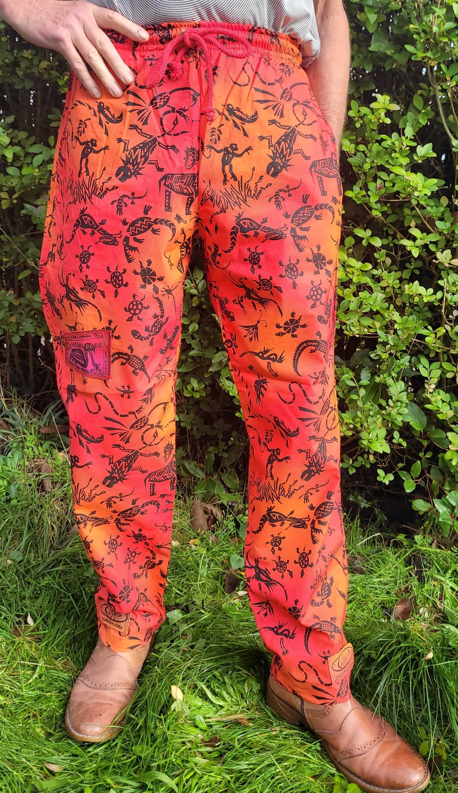 Jungle - Red Orange with Black - Medium