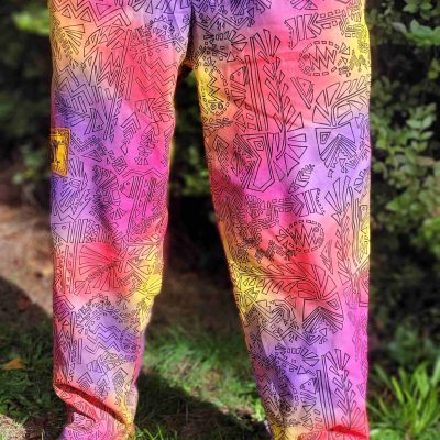 Geo Fish - Red Yellow Purple - XXL